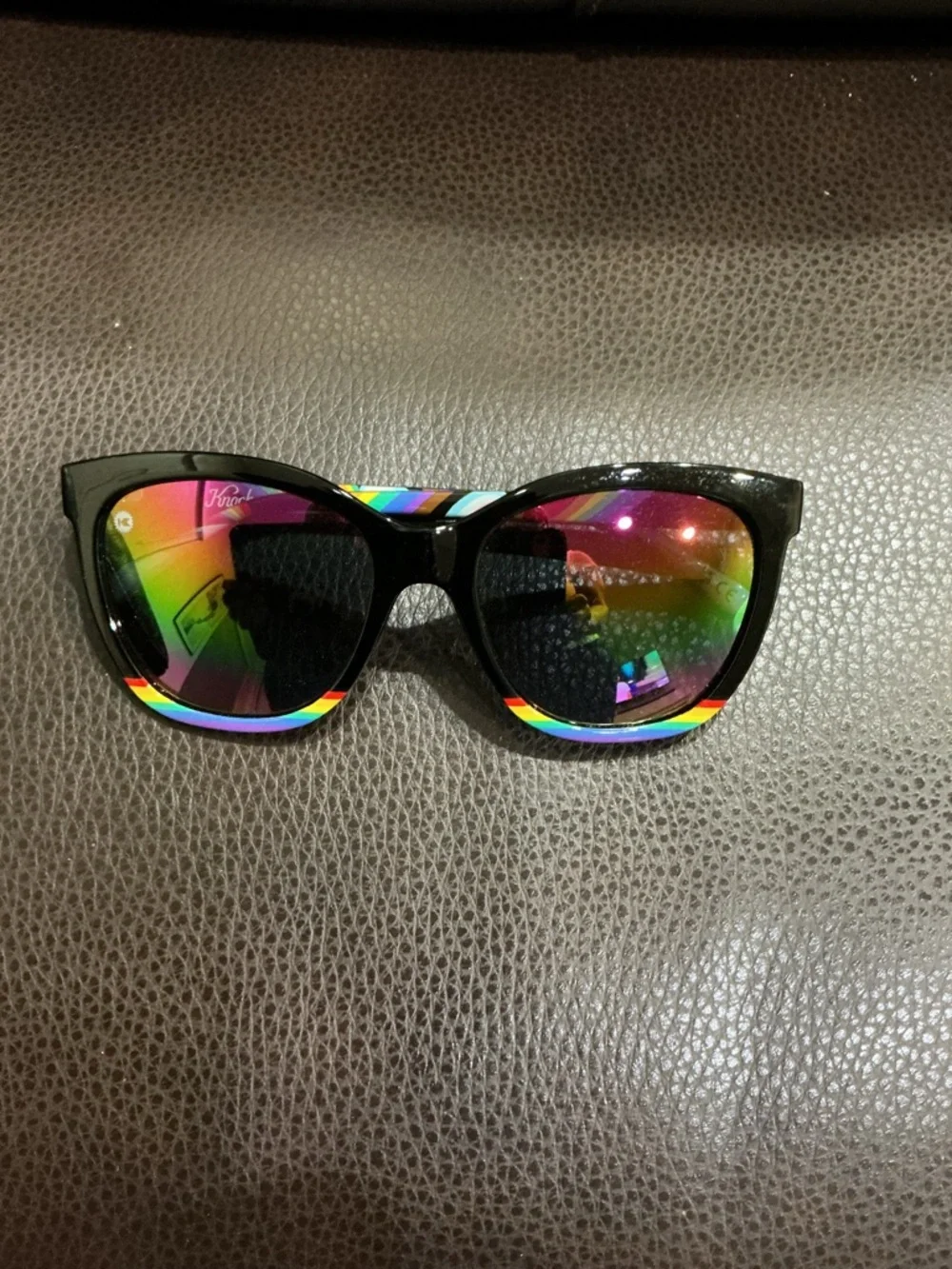 Knockaround Black Rainbow FAST LANES Polarized Sunglasses